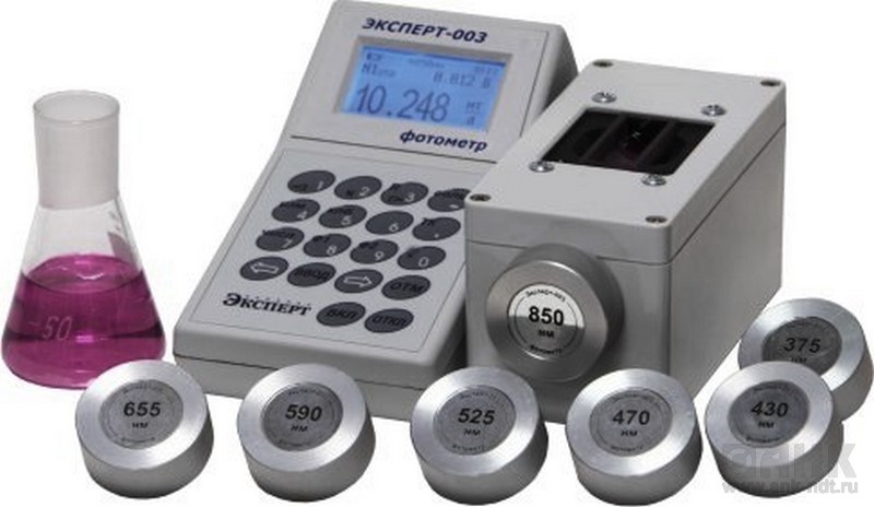 Фотометр Эксперт-003 Комплект №5 «Мутность, цветность, активный хлор, рН» (вода плавательных бассейнов)