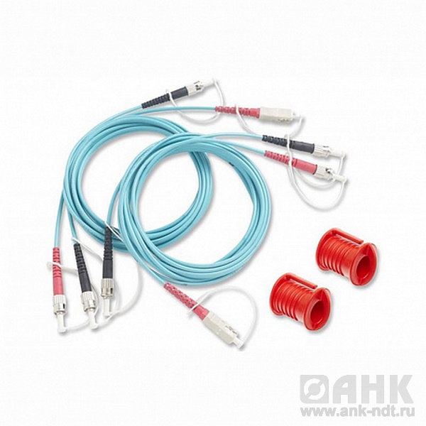 Комплект Fluke Networks NFK2-DPLX-ST из двух дуплексных многомодовых эталонных кабелей 50 мкм с коннекторами ST