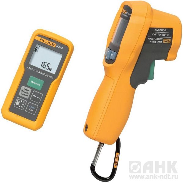 Fluke 414D/62MAХ+ kit — комплект лазерного измерителя расстояния и инфракрасного термометраe