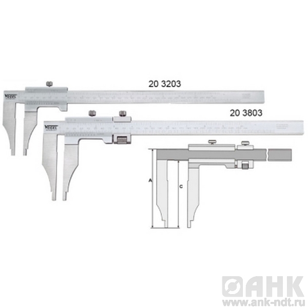 Штангенциркули Vogel односторонние для мастерских