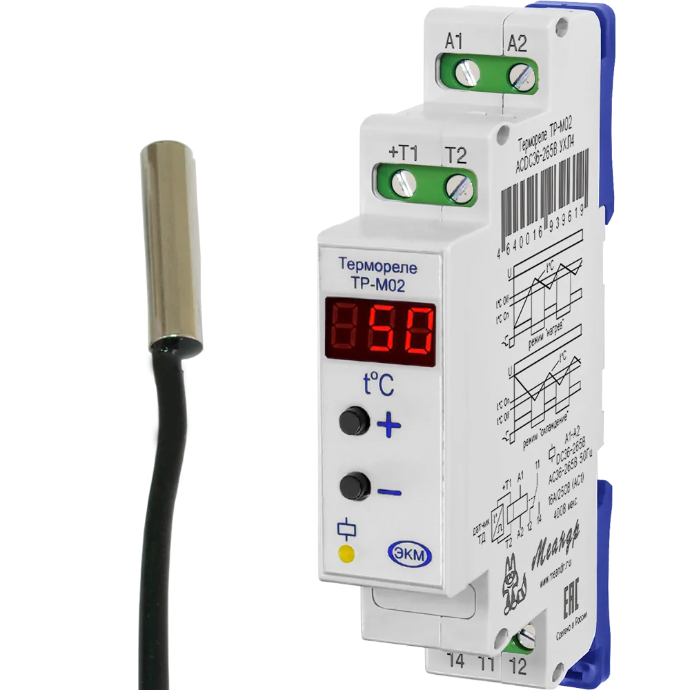 Реле МЕАНДР ТР-М02 ACDC36-265В УХЛ2 с ТД-3